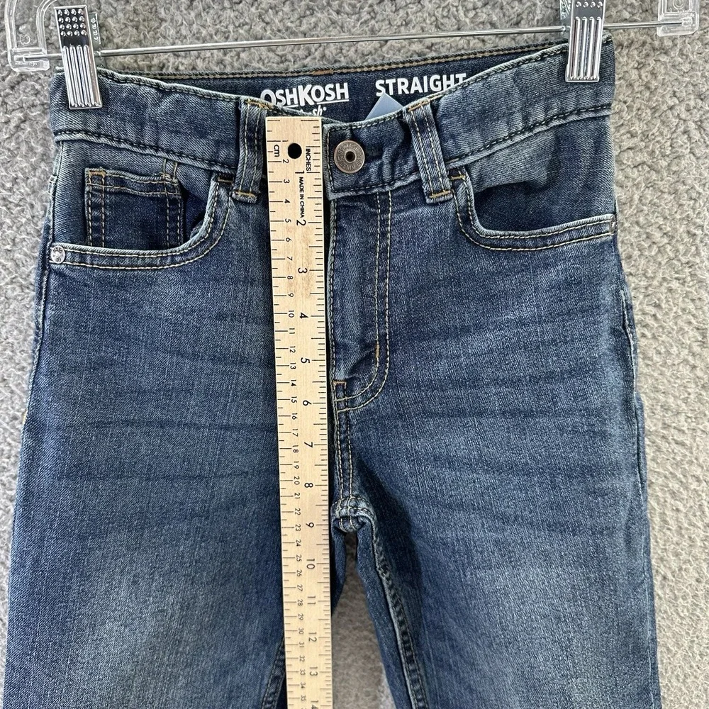 OshKosh B'gosh Jeans Boys Size 7R Blue Denim Classic Straight Leg Jeans